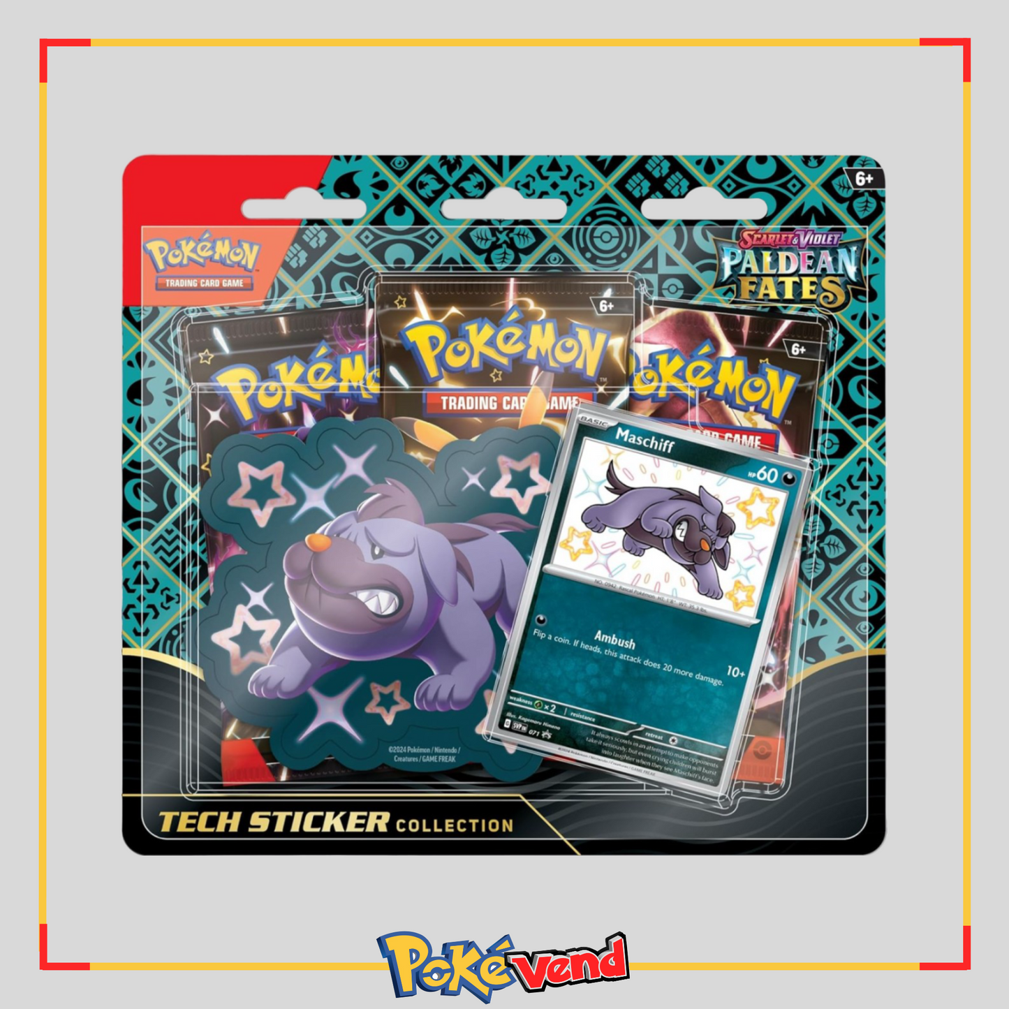 Pokemon Paldean Fates Tech Sticker Collection