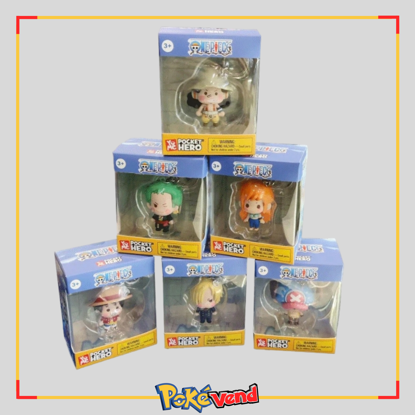 One Piece Pocket Hero Figure Keychain