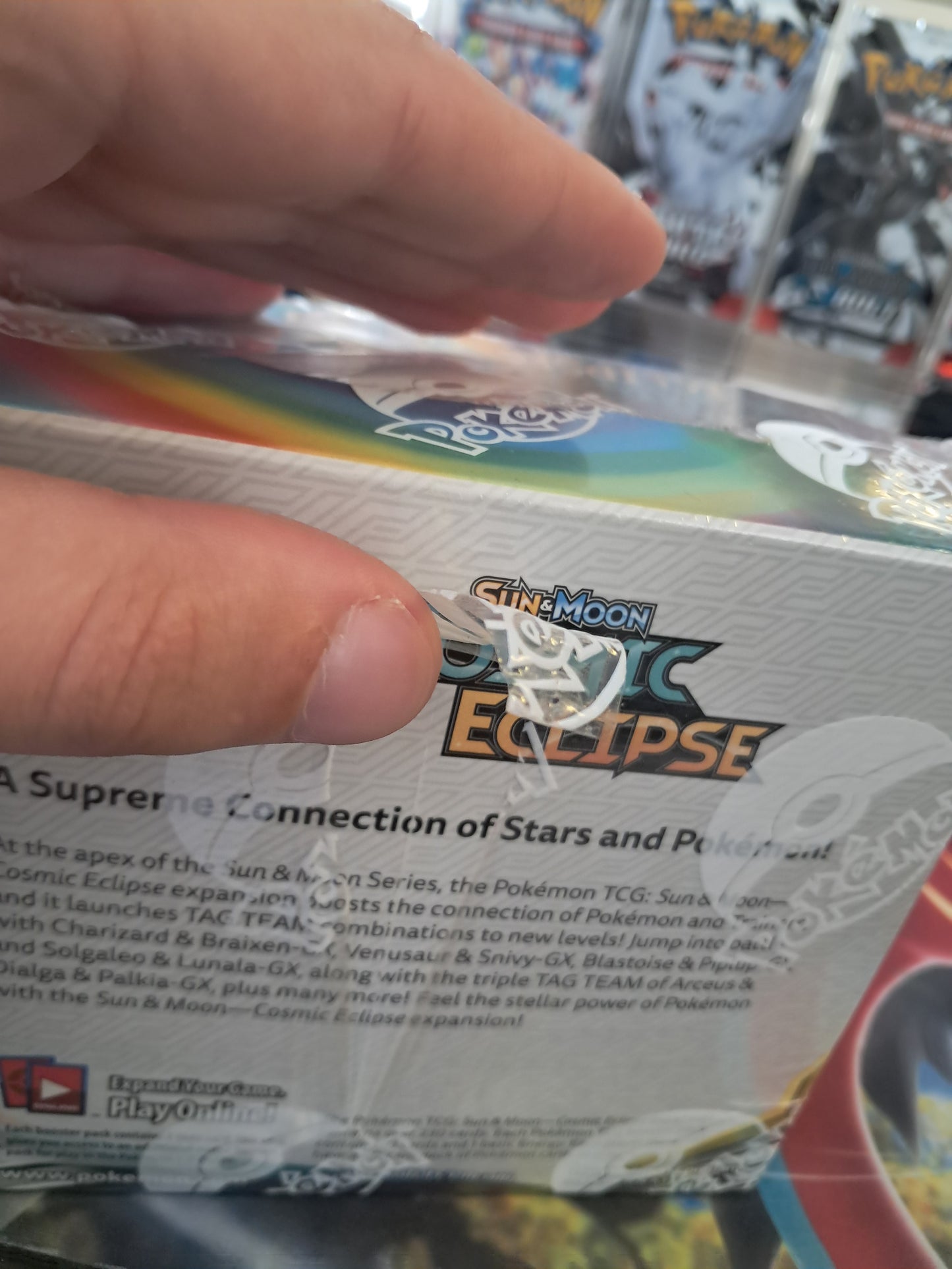 Pokemon Cosmic Eclipse Booster Box (Seal slightly damaged)