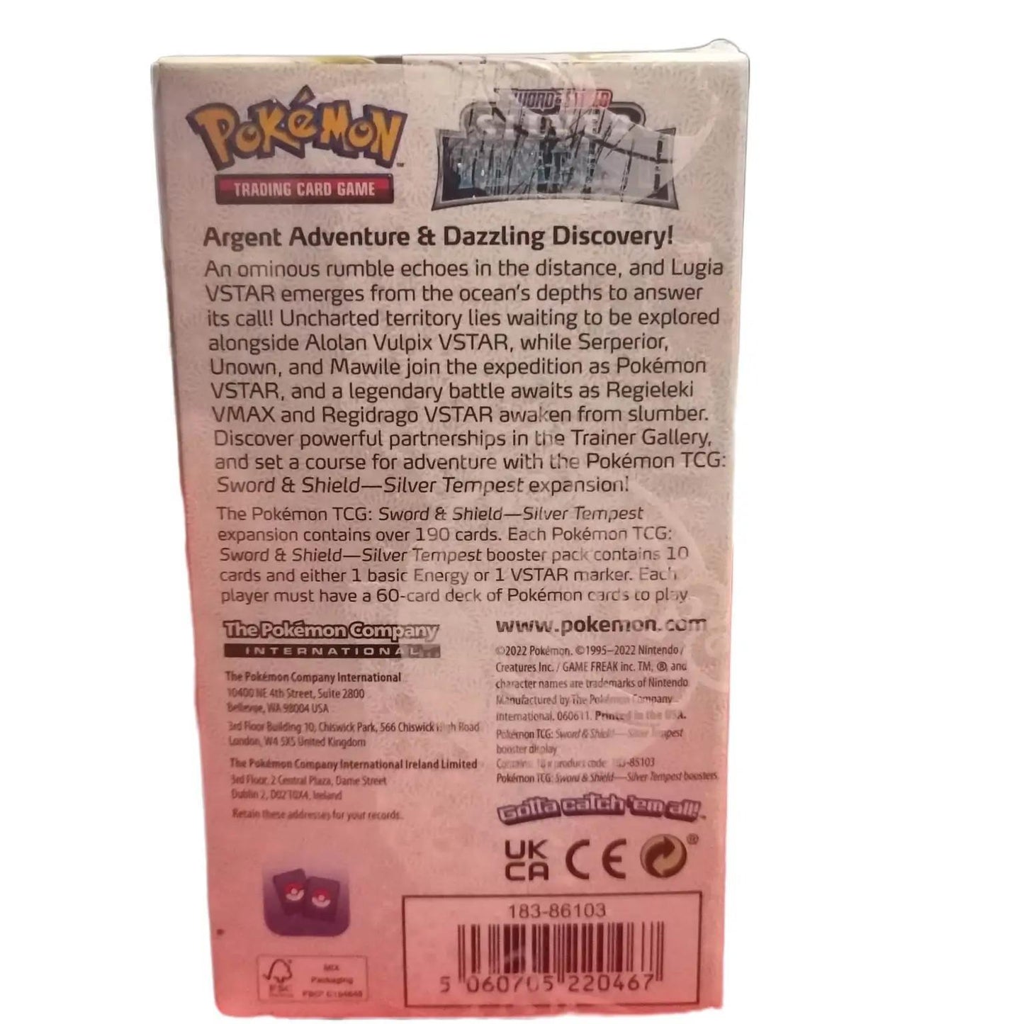 Pokemon Silver Tempest Half Booster Box (18 Packs)