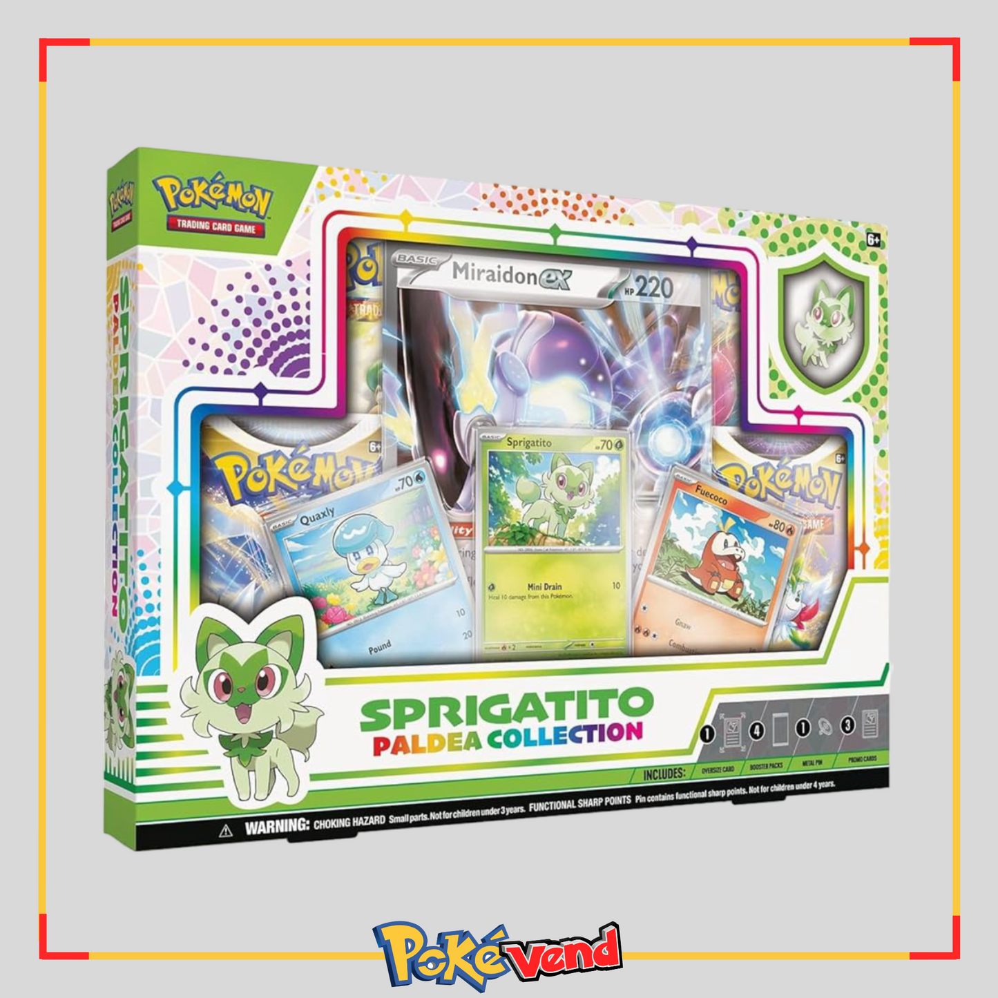 Pokemon Paldea Collection Box Quaxly/Fuecoco/Sprigatito