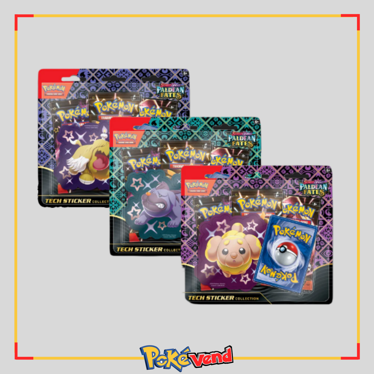 Pokemon Paldean Fates Tech Sticker Collection
