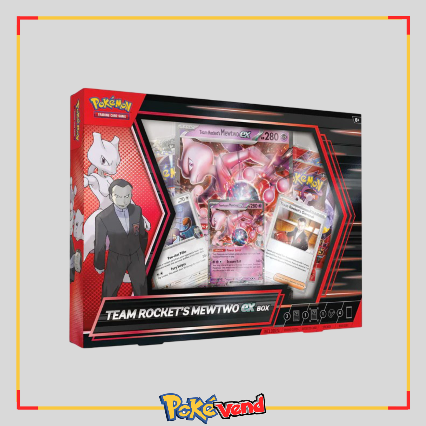 Pokemon Team Rocket's Mewtwo Ex Collection Box