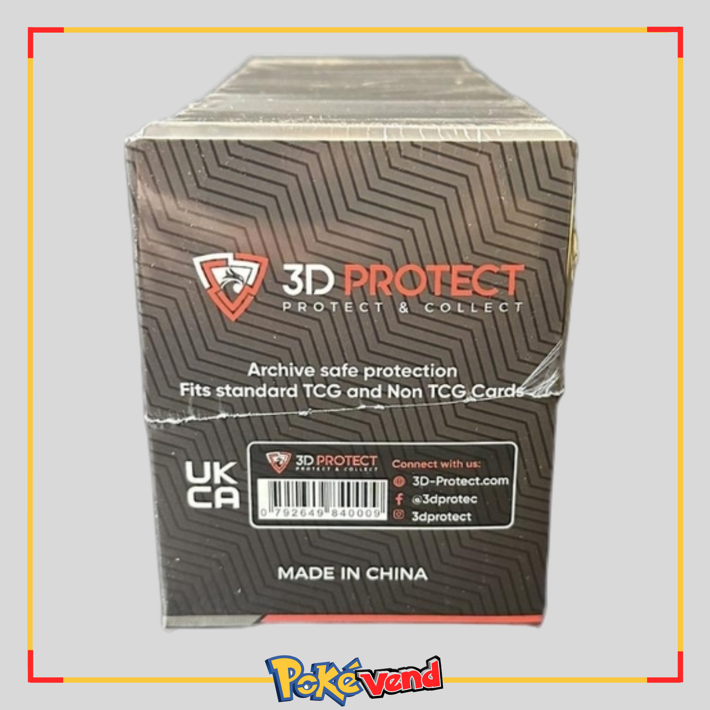 Trading Card Clear Toploaders 3D Protect 76mm x 101mm (Contains 100 Toploaders)