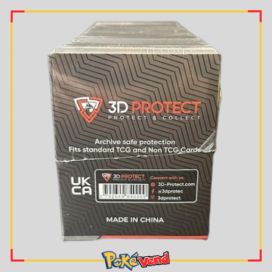 Trading Card Clear Toploaders 3D Protect 76mm x 101mm (Contains 100 Toploaders)