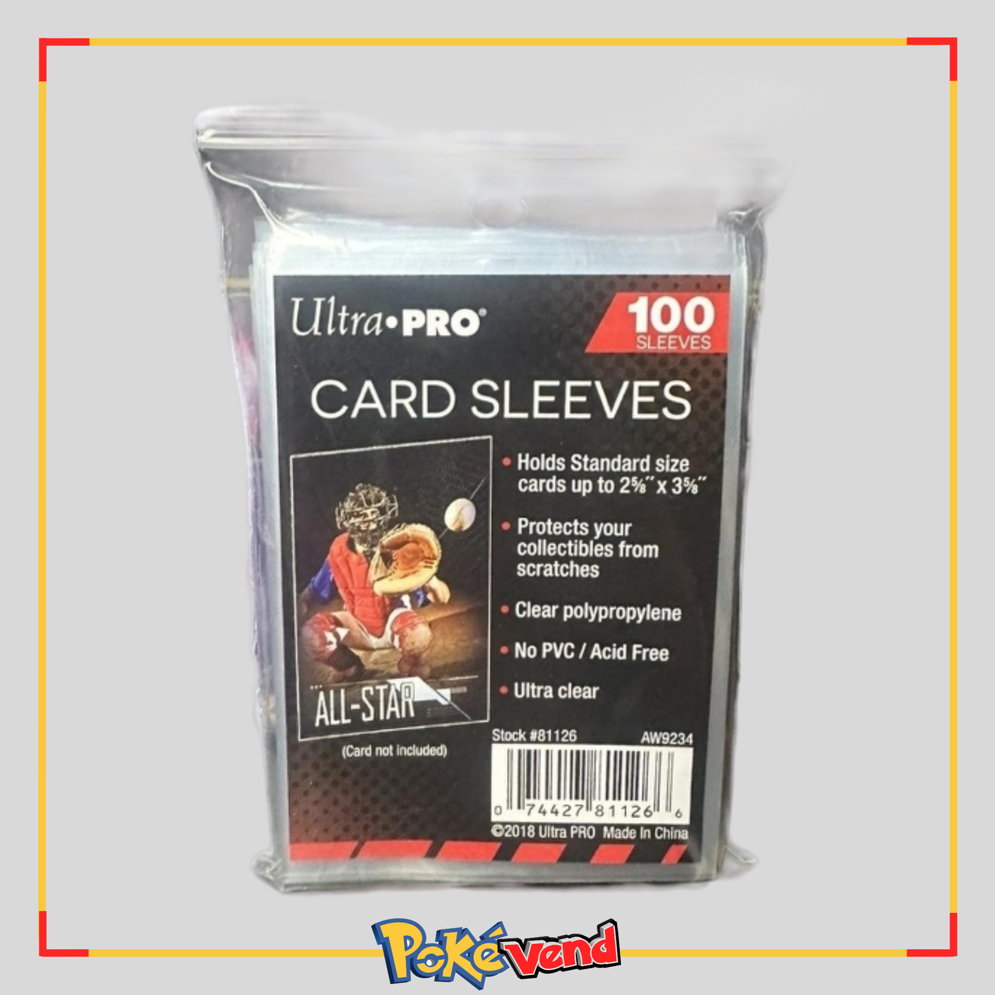 Trading Card Penny Sleeves Pack (Contains 100 Sleeves)