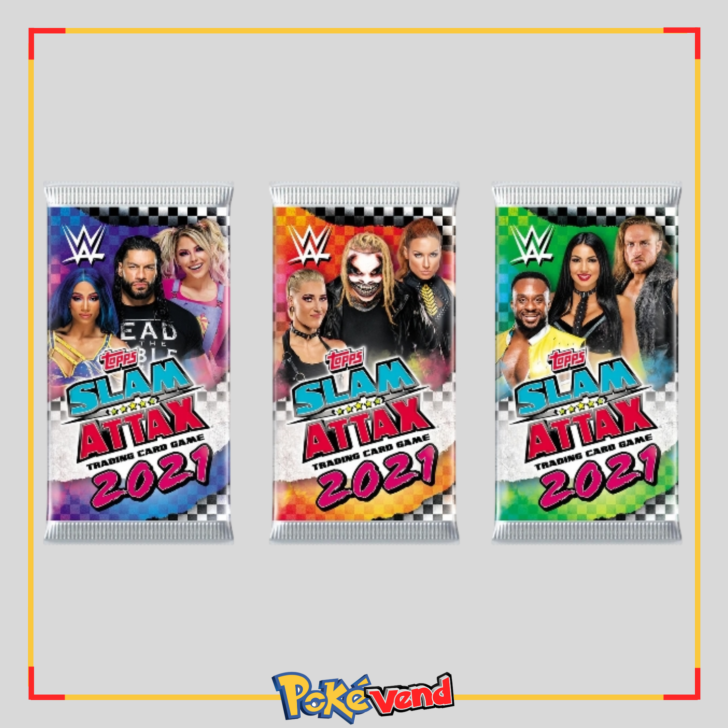 Slam Attax 2021 Topps Trading Cards Booster Pack