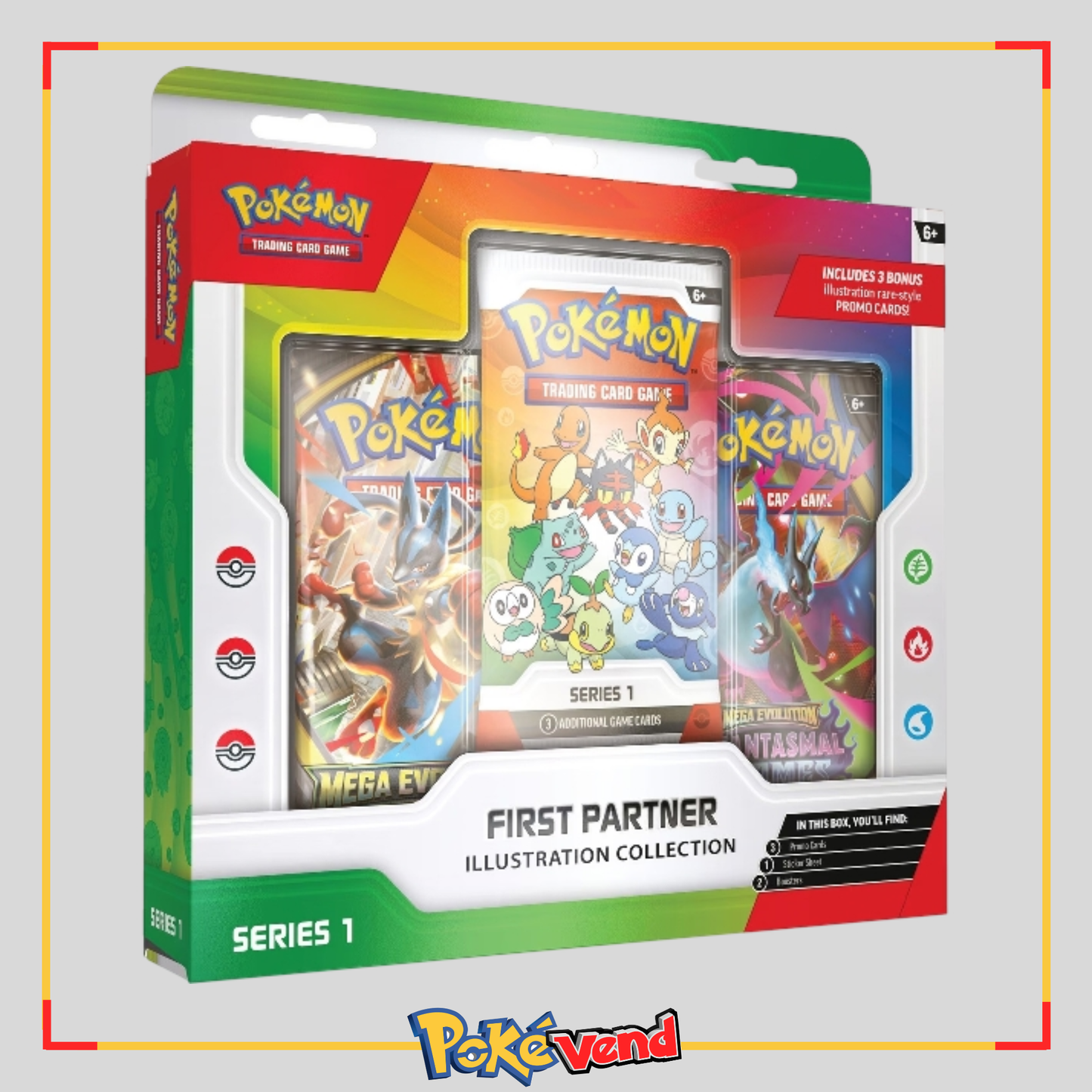 Pokemon First Partner Illustration Collection Series 1