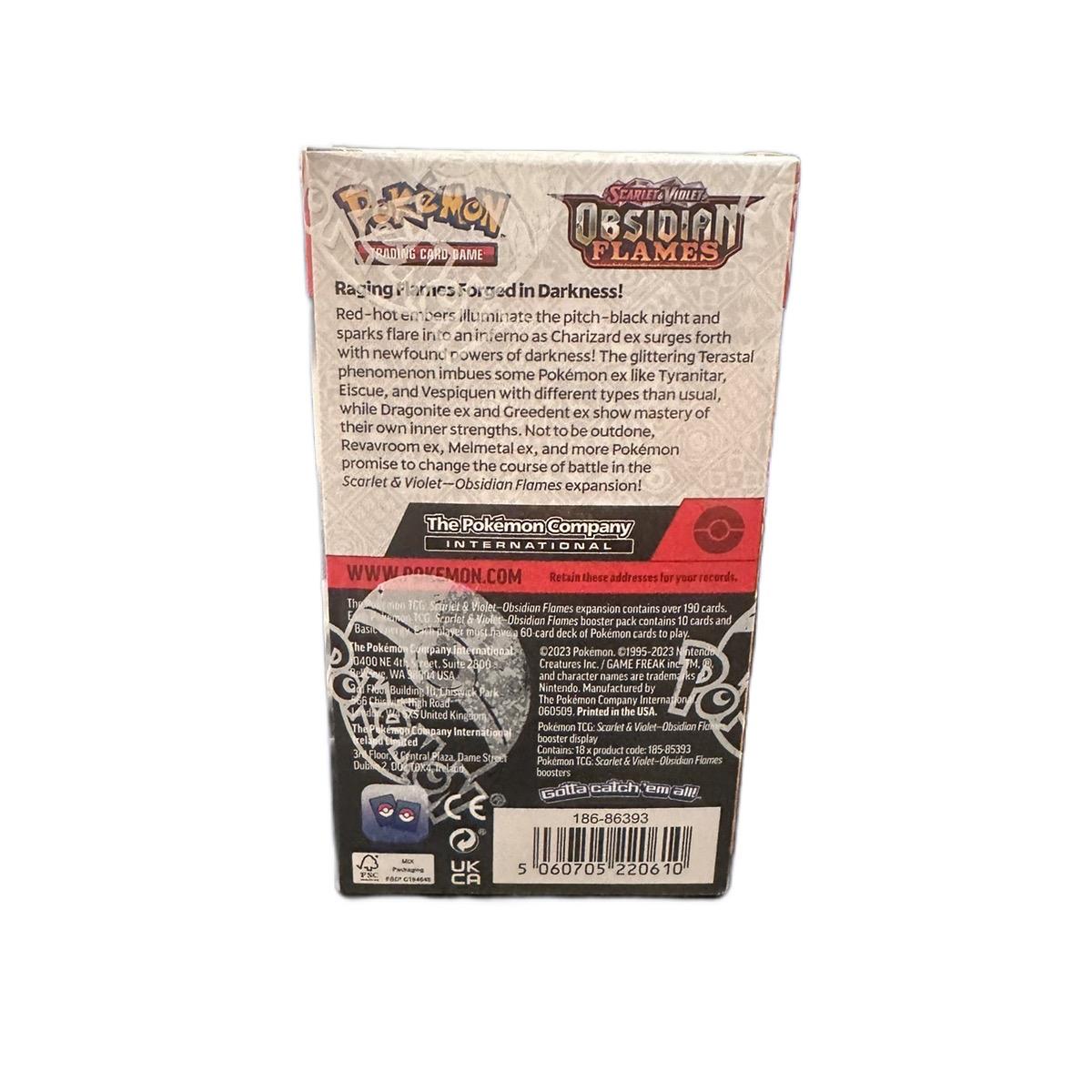 Pokemon Obsidian Flames Half Booster Box (18 Packs)